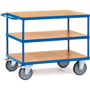 Chariot à étagères sans rebord 600kg 2422