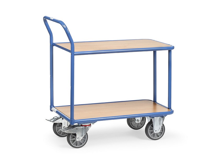 Chariot de magasin à plateaux sans rebord 2600
