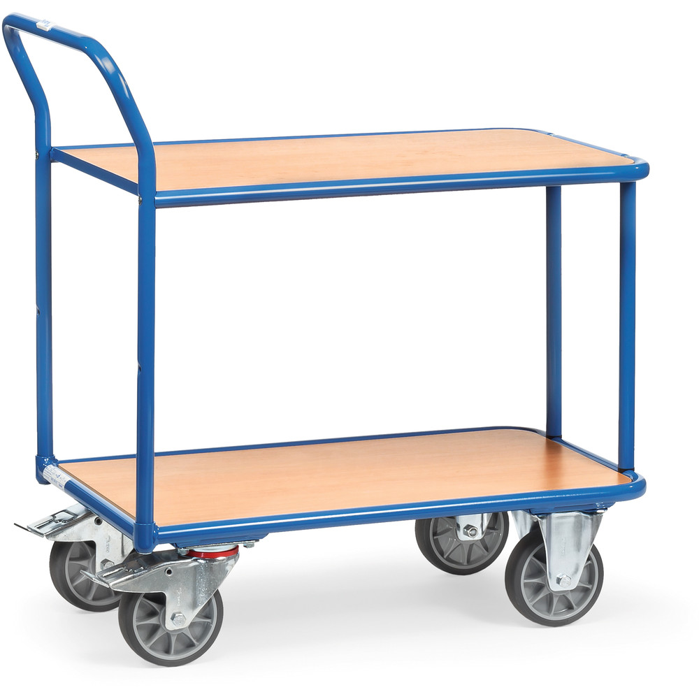 Chariot de magasin à plateaux sans rebord 2602