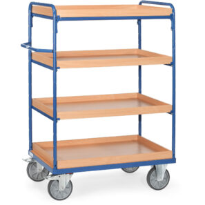chariot 3-4 plateaux sup avec rebords 8220