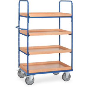 chariot 3-4 plateaux sup avec rebords 8322