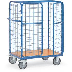 Chariots pour colis avec treillis et portes battantes 8481-3