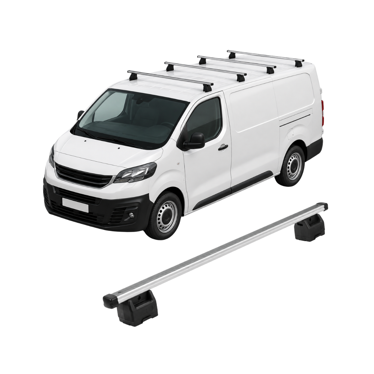 Barres de toit aluminium - Vito compact
